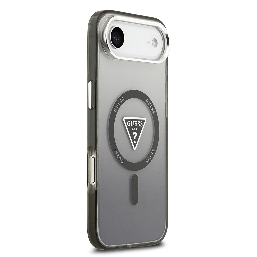 Puzdro MagSafe pre Apple iPhone 17 Air, Guess, IML Gradient Triangle Logo, Čierne