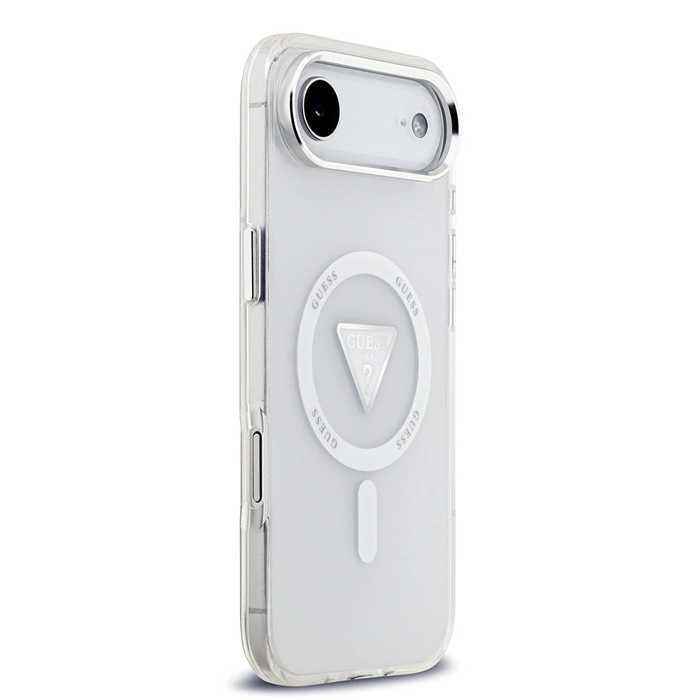 Puzdro MagSafe pre Apple iPhone 17 Air, Guess, IML Gradient Triangle Logo, Transparent