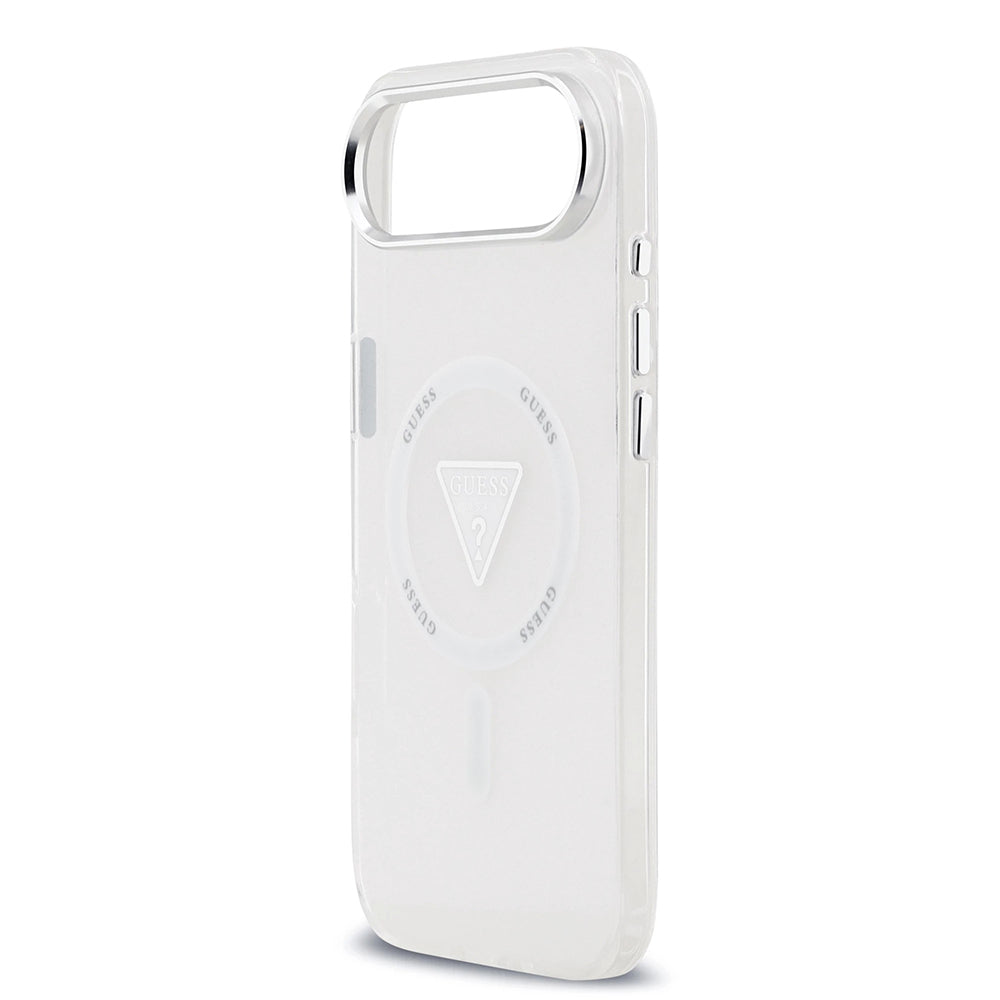 Puzdro MagSafe pre Apple iPhone 17 Air, Guess, IML Gradient Triangle Logo, Transparent