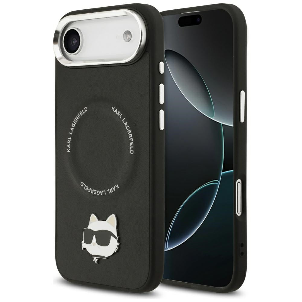 Puzdro MagSafe pre Apple iPhone 17 Air, Karl Lagerfeld, Choupette Pin, Čierne