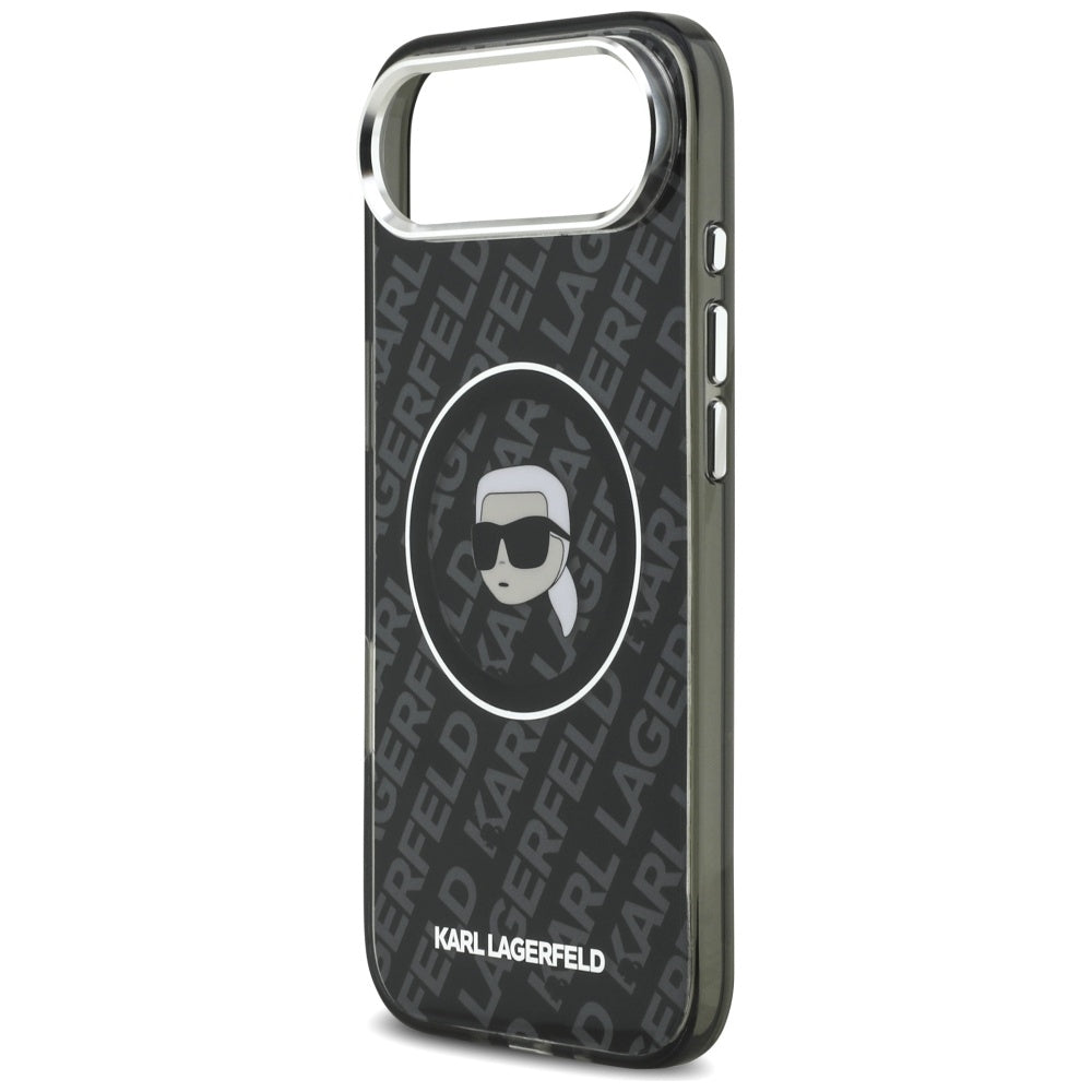 Puzdro MagSafe pre Apple iPhone 17 Air, Karl Lagerfeld, IML Karl`s Head, Čierne