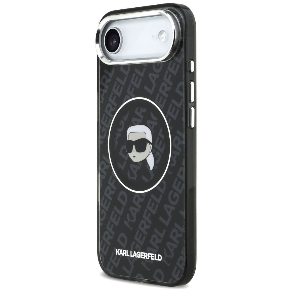 Puzdro MagSafe pre Apple iPhone 17 Air, Karl Lagerfeld, IML Karl`s Head, Čierne
