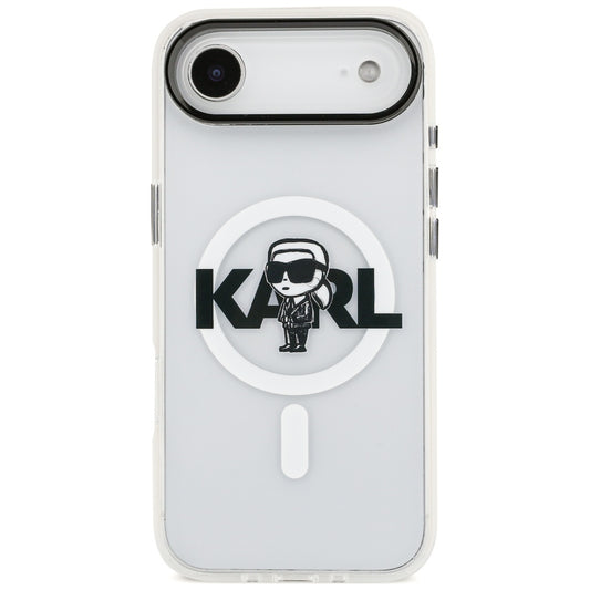 Puzdro MagSafe pre Apple iPhone 17 Air, Karl Lagerfeld, IML Sketch Logo Karl, Priehľadné