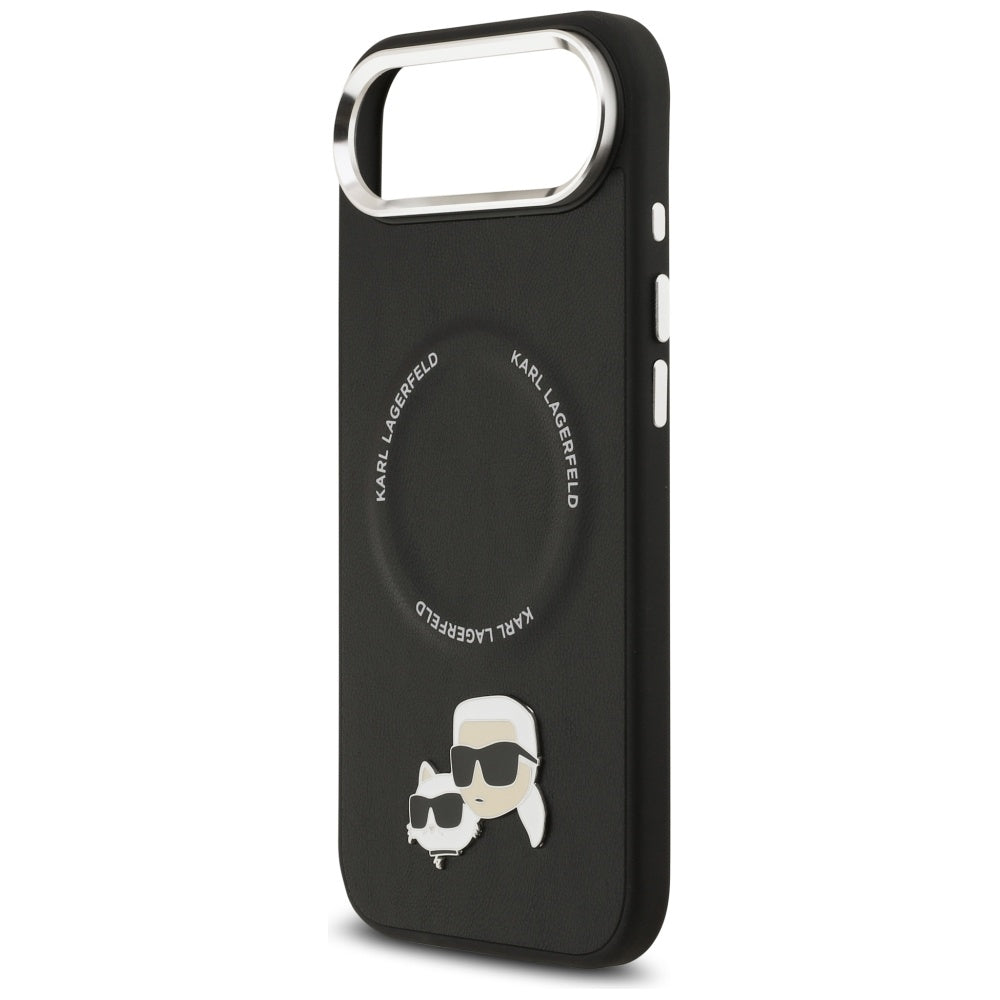 Puzdro MagSafe pre Apple iPhone 17 Air, Karl Lagerfeld, Karl & Choupette Pins, Čierne