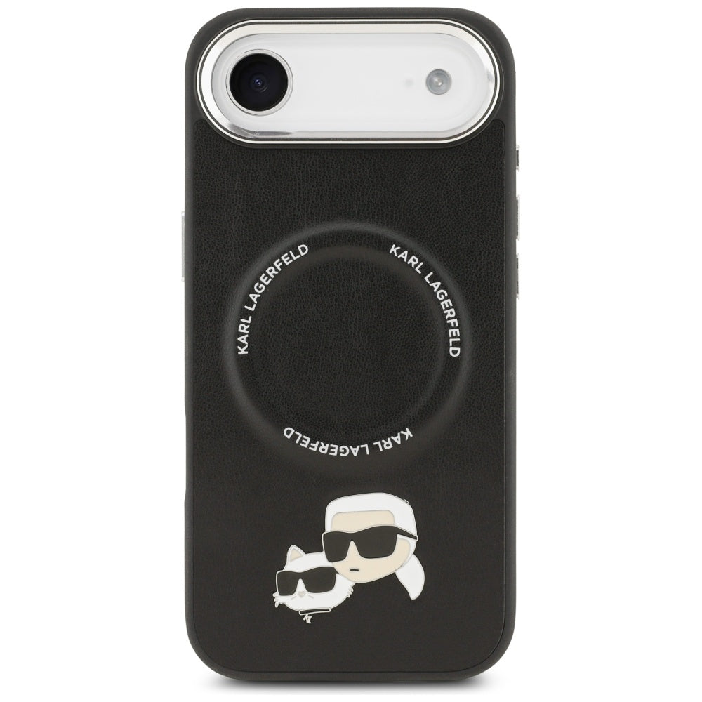 Puzdro MagSafe pre Apple iPhone 17 Air, Karl Lagerfeld, Karl & Choupette Pins, Čierne