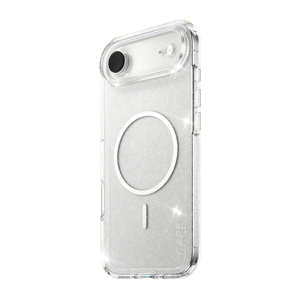 Puzdro MagSafe pre Apple iPhone 17 Air, PanzerGlass, Care Urban Explorer Star Lit, Biela Transparentná
