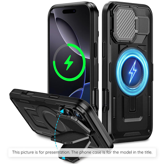 Puzdro MagSafe pre Apple iPhone 17 Air, Techsuit, CamVault, Čierne