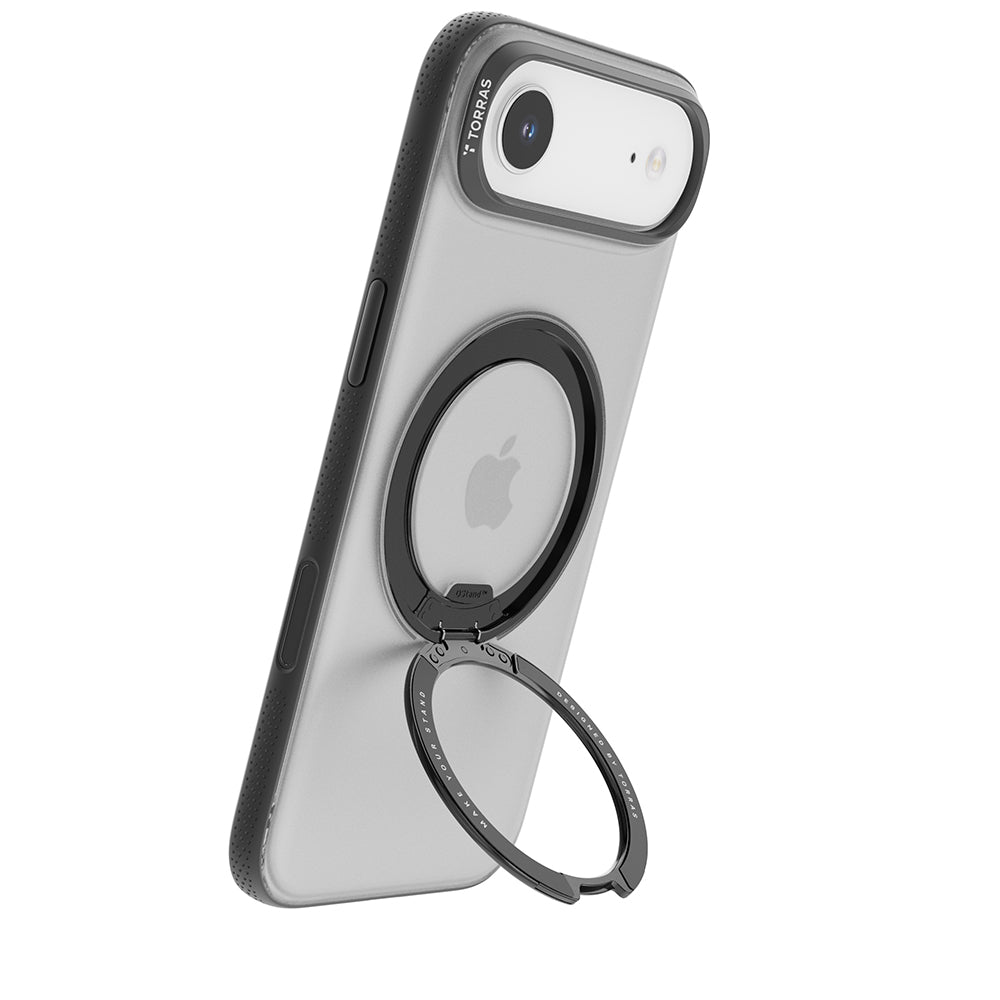 Puzdro MagSafe pre Apple iPhone 17 Air, Torras, Ostand R Fitness, Čierne