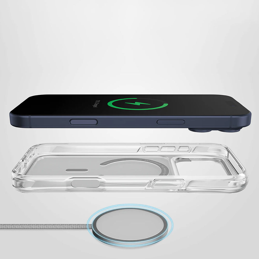 Puzdro MagSafe pre Apple iPhone 17 Air, UNIQ, LifePro Xtreme MagClick, Priehľadné