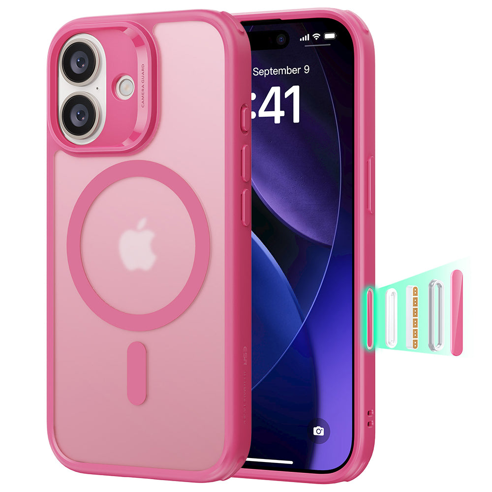 MagSafe Case for Apple iPhone 17, ESR, Classic Hybrid, Satin Pink