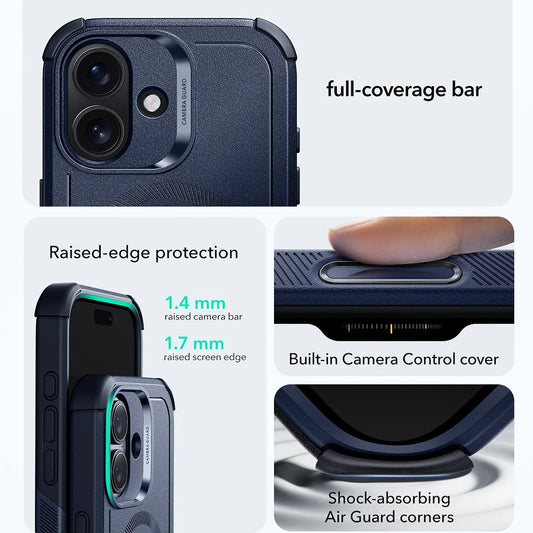 Puzdro MagSafe pre Apple iPhone 17, ESR, Cyber, Modrá