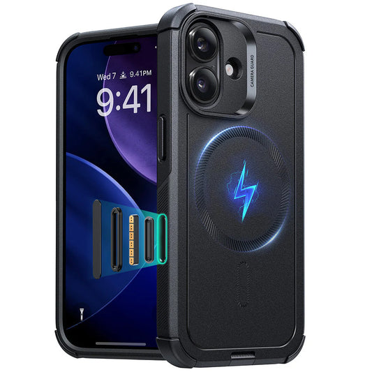 Puzdro MagSafe pre Apple iPhone 17, ESR, Cyber, Čierne