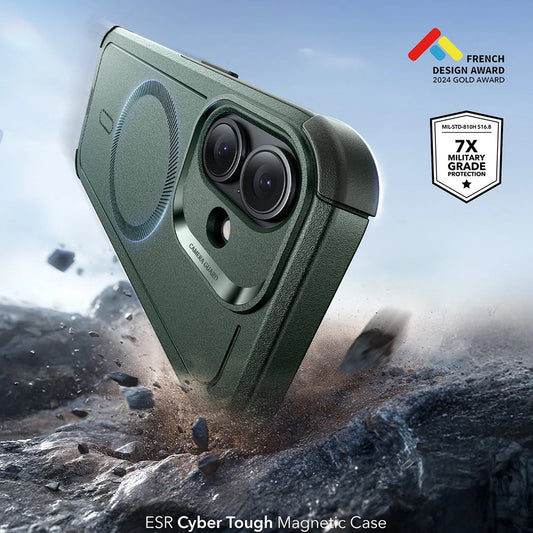 Puzdro MagSafe pre Apple iPhone 17, ESR, Cyber, Zelené