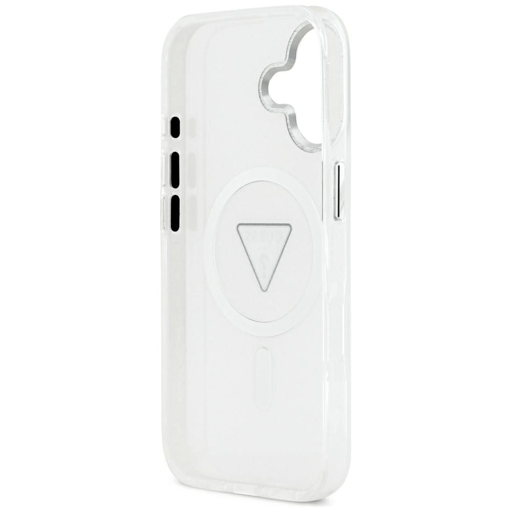 Puzdro MagSafe pre Apple iPhone 17, Guess, IML Gradient Triangle Logo, Transparent