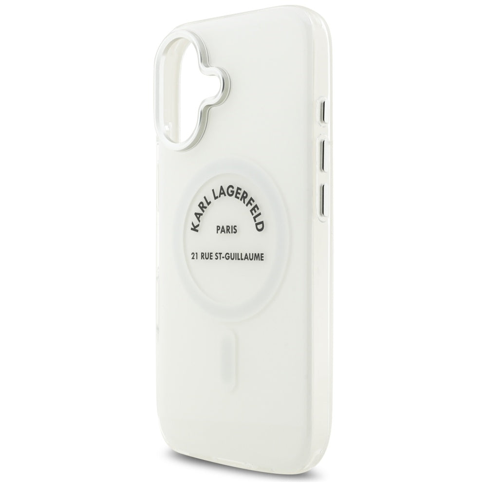 Puzdro MagSafe pre Apple iPhone 17, Karl Lagerfeld, IML Logo RSG, Priehľadné