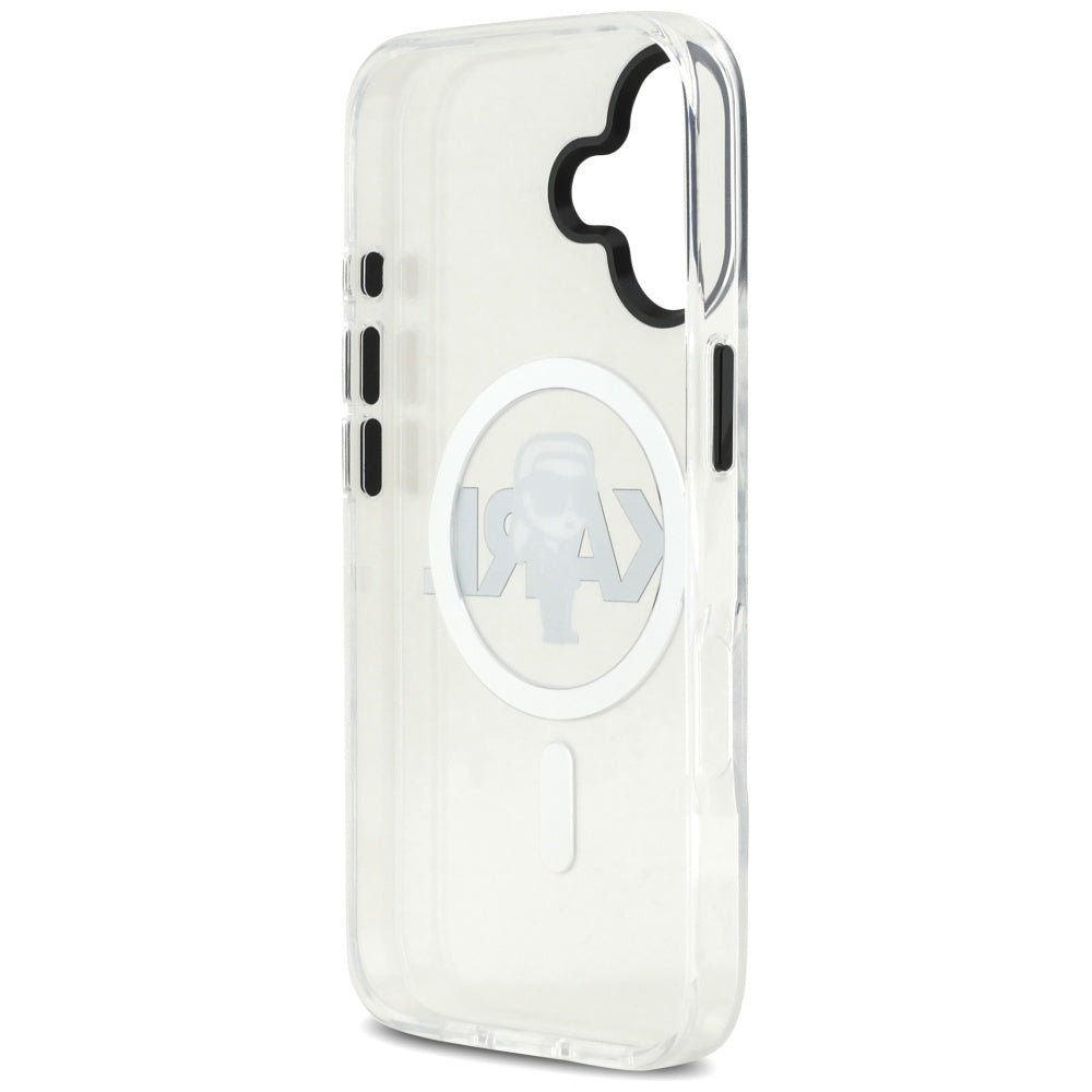 Puzdro MagSafe pre Apple iPhone 17, Karl Lagerfeld, IML Sketch Logo Karl, Priehľadné