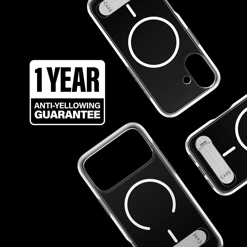 Puzdro MagSafe pre Apple iPhone 17, PanzerGlass, s funkciou Kickstand, Transparentné