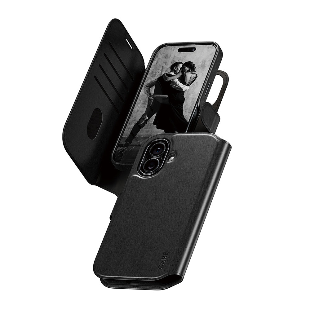 Puzdro MagSafe pre Apple iPhone 17, PanzerGlass, Care Feature Tango Two-in-One, Čierne