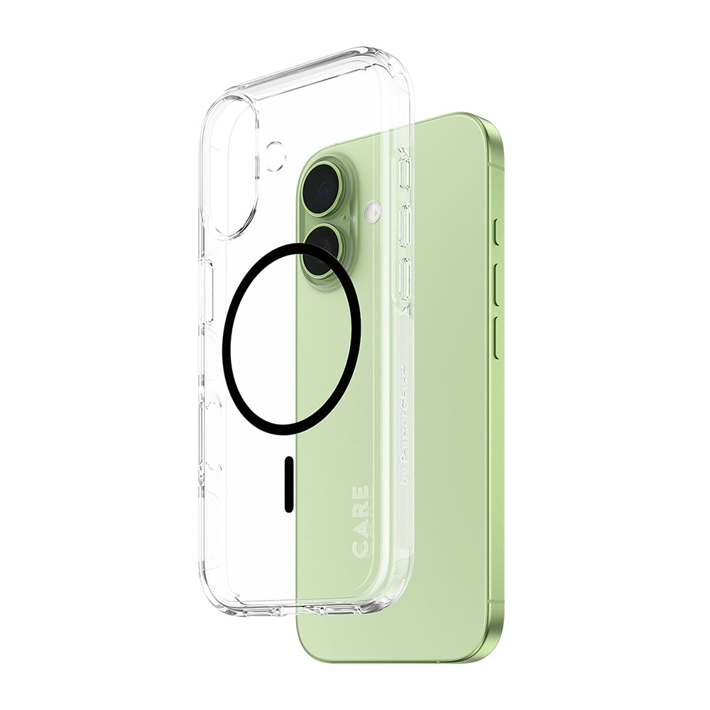 Puzdro MagSafe pre Apple iPhone 17, PanzerGlass, Care Urban Explorer, Čierna Transparentná