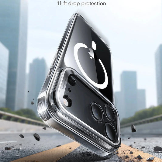 Puzdro MagSafe pre Apple iPhone 17 Pro, ESR, Classic Hybrid Kickstand, Priehľadné