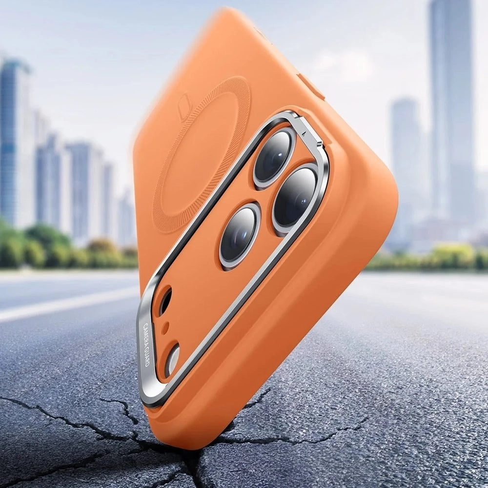 Puzdro MagSafe pre Apple iPhone 17 Pro, ESR, Cloud Soft Kickstand, Oranžové