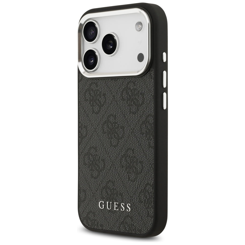 Puzdro MagSafe pre Apple iPhone 17 Pro, Guess, 4G Classic Logo, Čierne