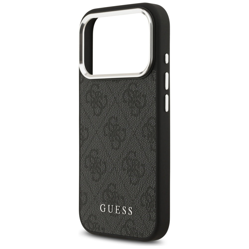 Puzdro MagSafe pre Apple iPhone 17 Pro, Guess, 4G Classic Logo, Čierne