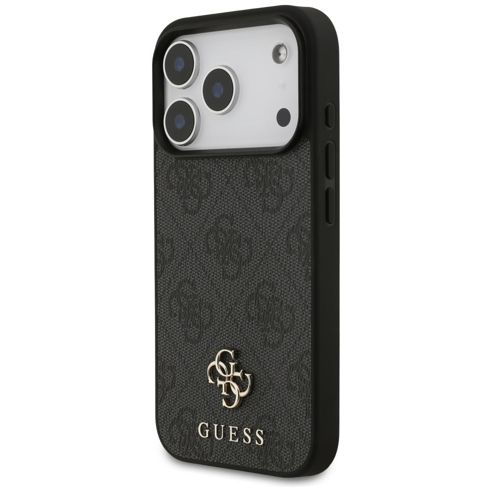 Puzdro MagSafe pre Apple iPhone 17 Pro, Guess, 4G Small and Classic Logo, Čierne