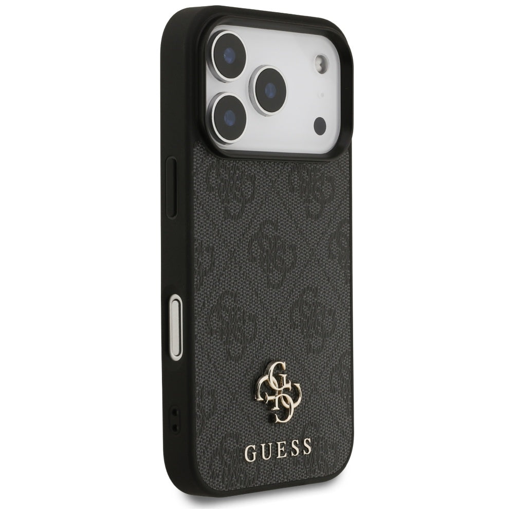 Puzdro MagSafe pre Apple iPhone 17 Pro, Guess, 4G Small and Classic Logo, Čierne