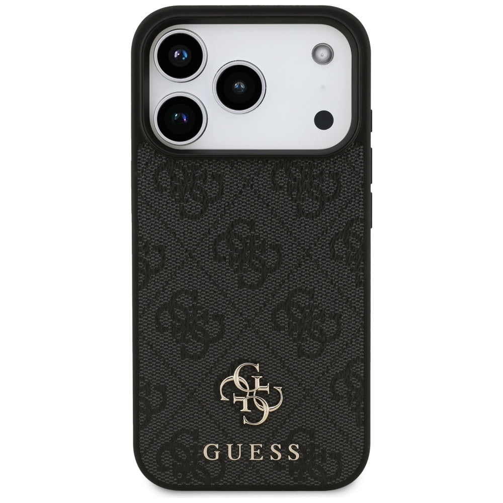 Puzdro MagSafe pre Apple iPhone 17 Pro, Guess, 4G Small and Classic Logo, Čierne