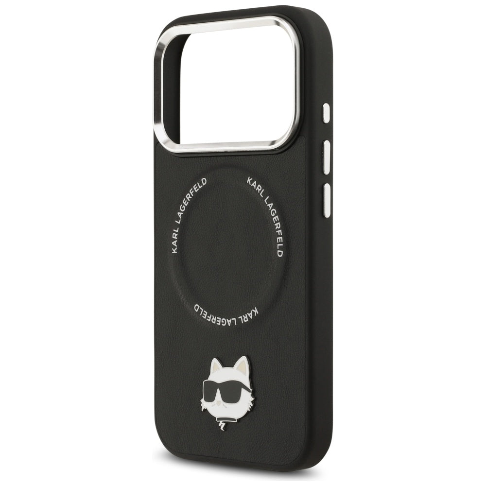 Puzdro MagSafe pre Apple iPhone 17 Pro, Karl Lagerfeld, Choupette Pin, Čierne