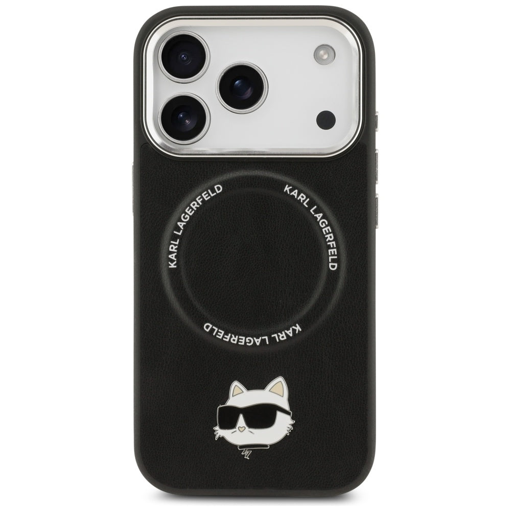 Puzdro MagSafe pre Apple iPhone 17 Pro, Karl Lagerfeld, Choupette Pin, Čierne