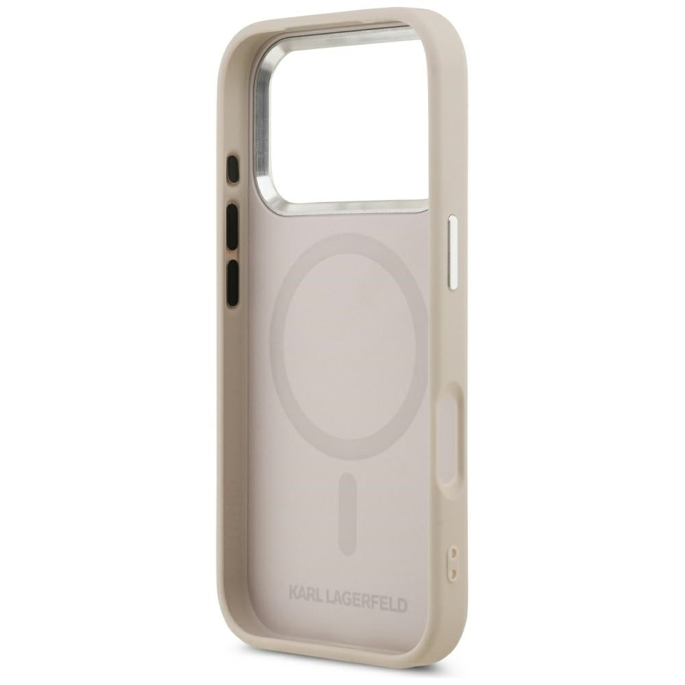Puzdro MagSafe pre Apple iPhone 17 Pro, Karl Lagerfeld, Choupette Pin, Ružová