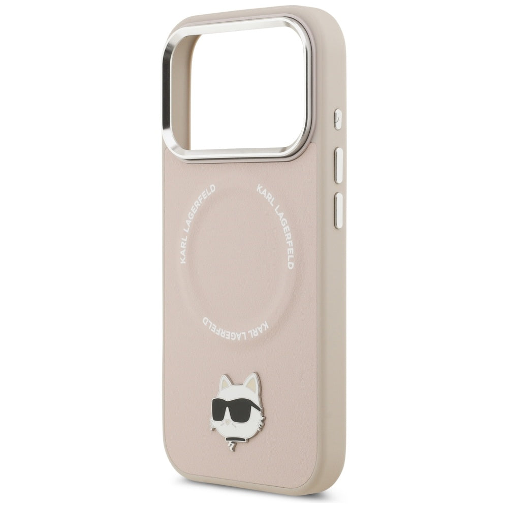 Puzdro MagSafe pre Apple iPhone 17 Pro, Karl Lagerfeld, Choupette Pin, Ružová