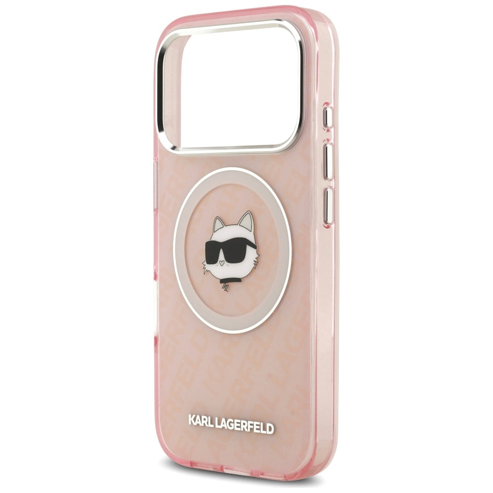 Puzdro MagSafe pre Apple iPhone 17 Pro, Karl Lagerfeld, IML Choupette`s Head, Ružová