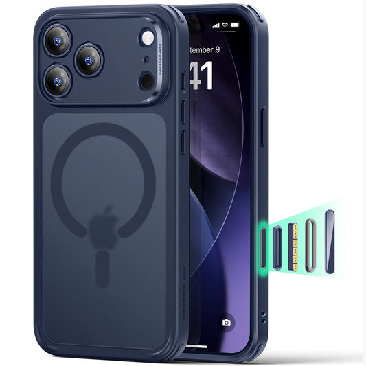 Puzdro MagSafe pre Apple iPhone 17 Pro Max, ESR, Classic Hybrid, Saténová Modrá