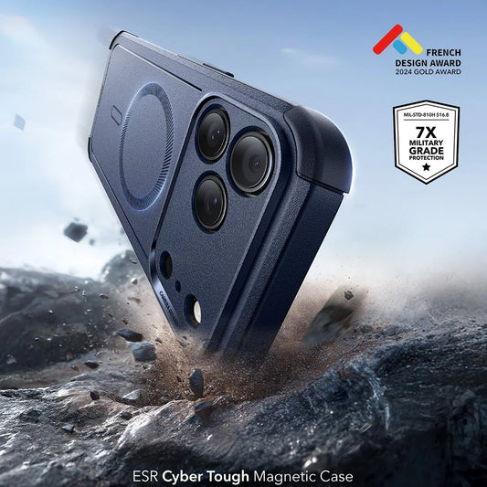 Puzdro MagSafe pre Apple iPhone 17 Pro Max, ESR, Cyber, Modré