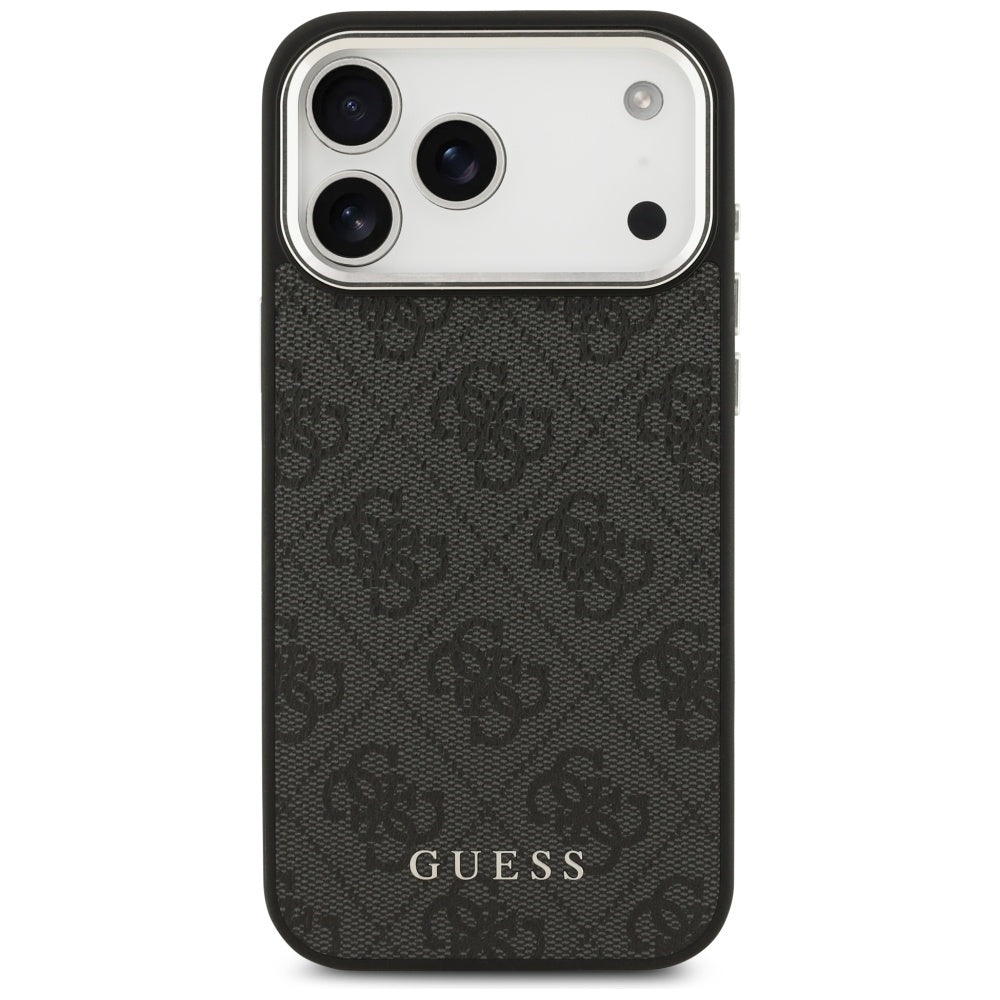 Puzdro MagSafe pre Apple iPhone 17 Pro Max, Guess, 4G Classic Logo, Čierne