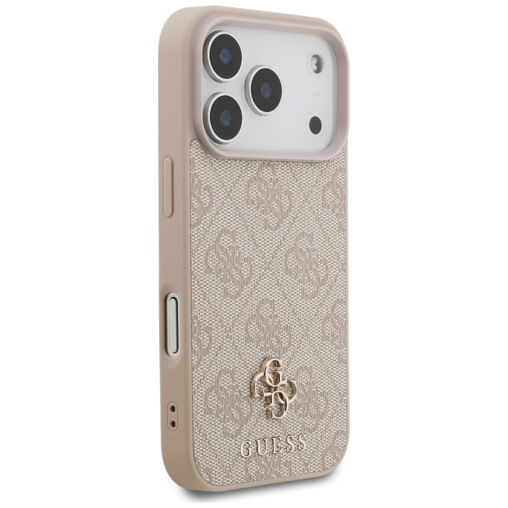 Puzdro MagSafe pre Apple iPhone 17 Pro Max, Guess, 4G Small and Classic Logo, Ružové