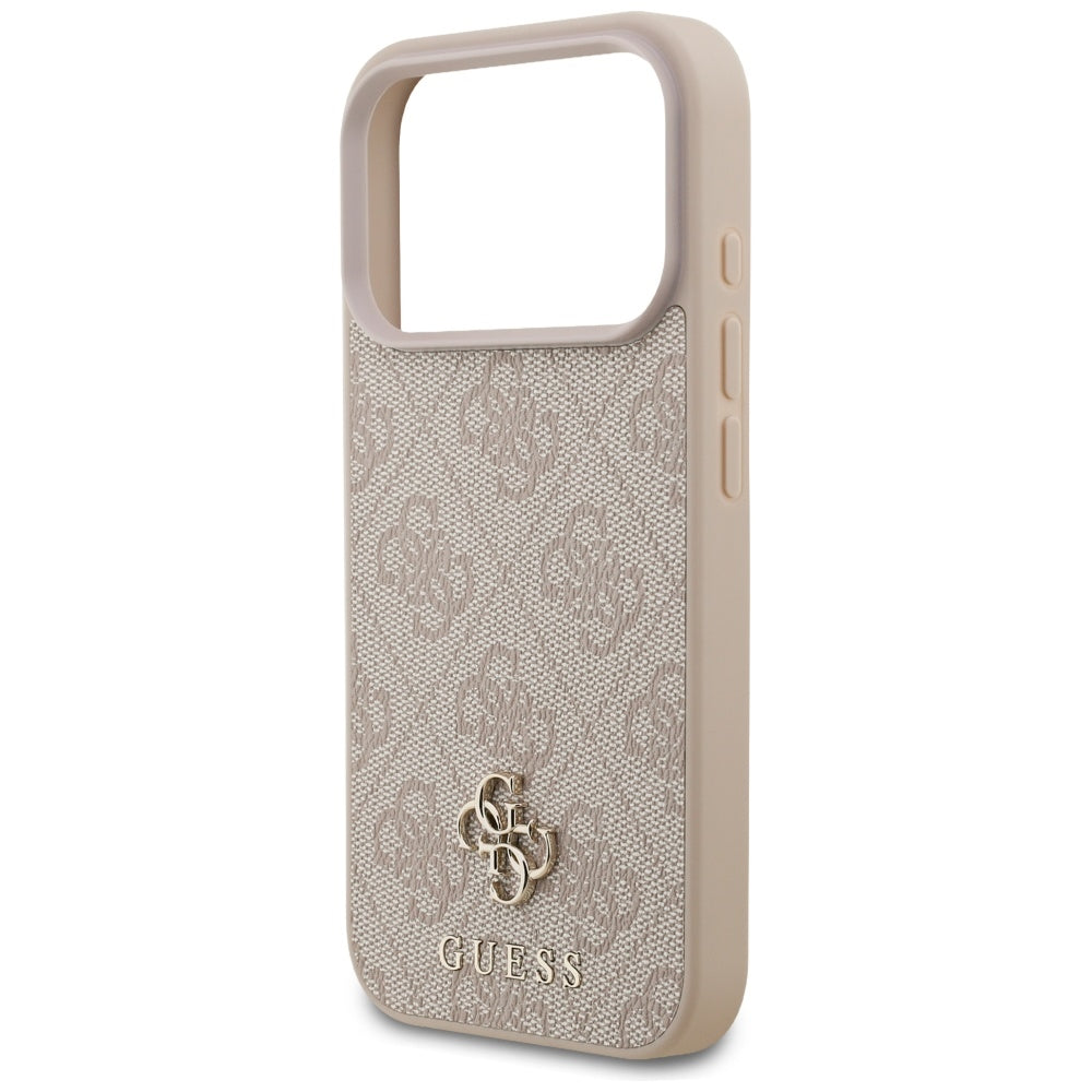 Puzdro MagSafe pre Apple iPhone 17 Pro Max, Guess, 4G Small and Classic Logo, Ružové