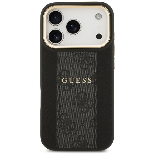 MagSafe Case for Apple iPhone 17 Pro Max, Guess, 4G Stripe, Black