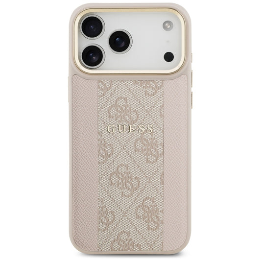 MagSafe Case for Apple iPhone 17 Pro Max, Guess, 4G Stripe, Pink