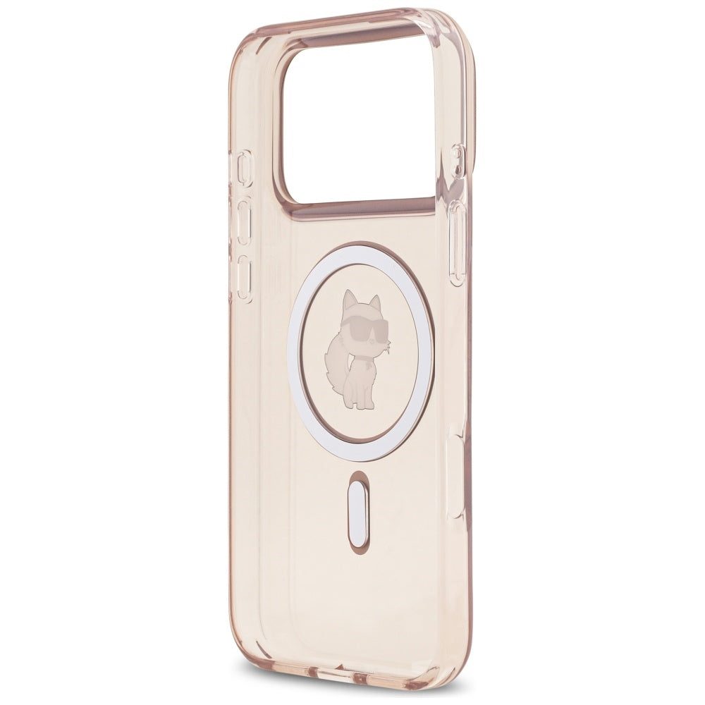 Puzdro MagSafe pre Apple iPhone 17 Pro Max, Karl Lagerfeld, IML Choupette, Ružová
