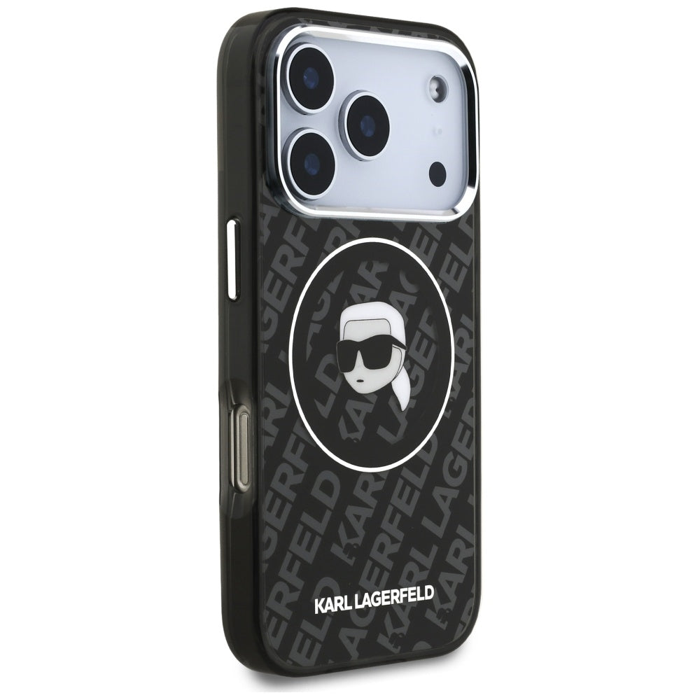 MagSafe Case for Apple iPhone 17 Pro Max, Karl Lagerfeld, IML Karl's Head, Black