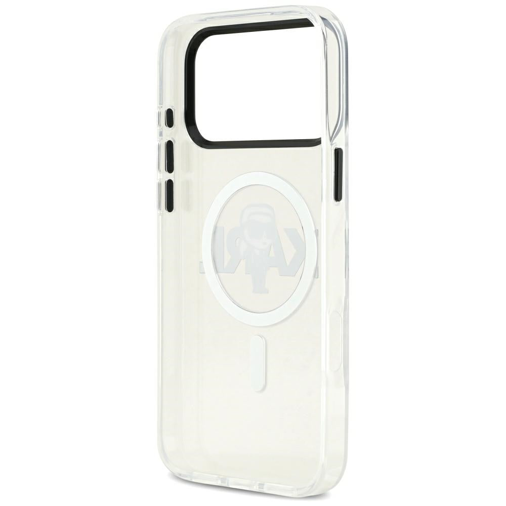Puzdro MagSafe pre Apple iPhone 17 Pro Max, Karl Lagerfeld, IML Sketch Logo Karl, Priehľadné