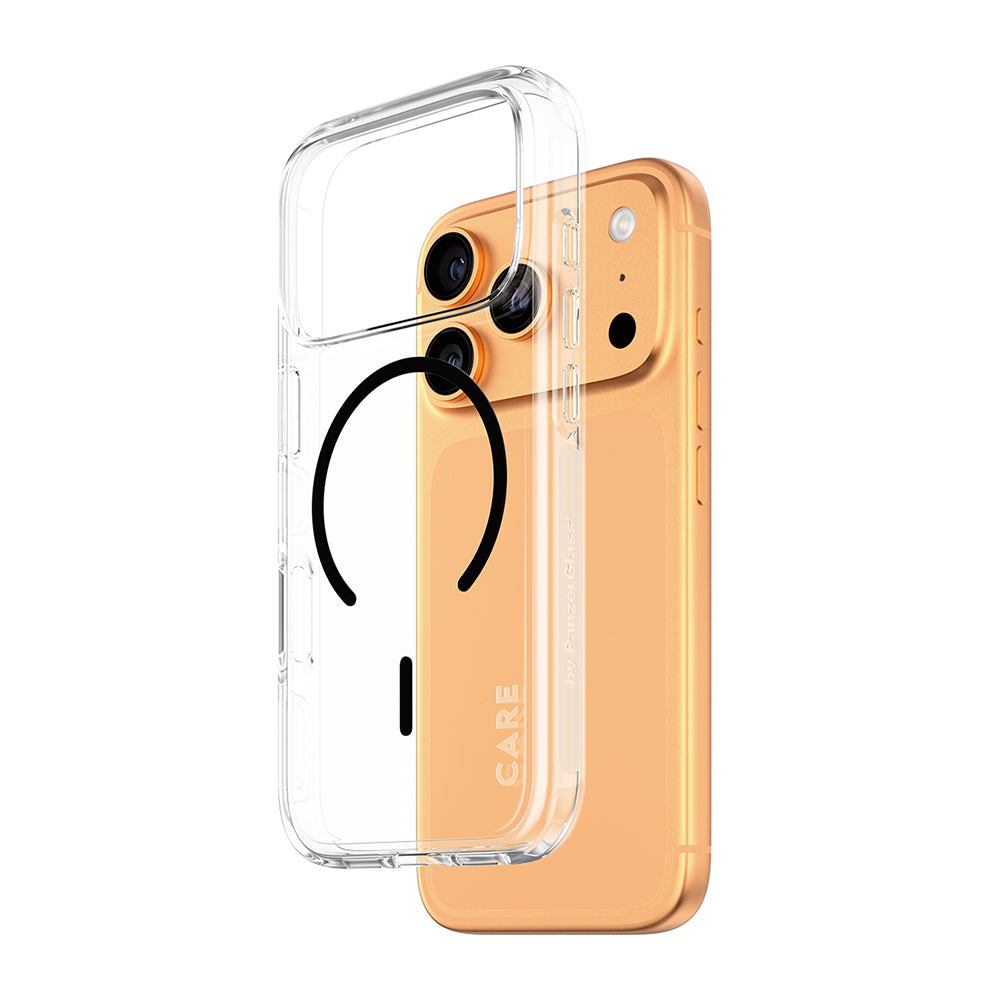 Puzdro MagSafe pre Apple iPhone 17 Pro Max, PanzerGlass, Care Urban Explorer, Čierna Transparentná