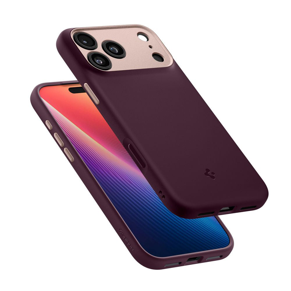 Puzdro MagSafe pre Apple iPhone 17 Pro Max, Spigen, Caseology Nano Pop, Višňová ACS10261