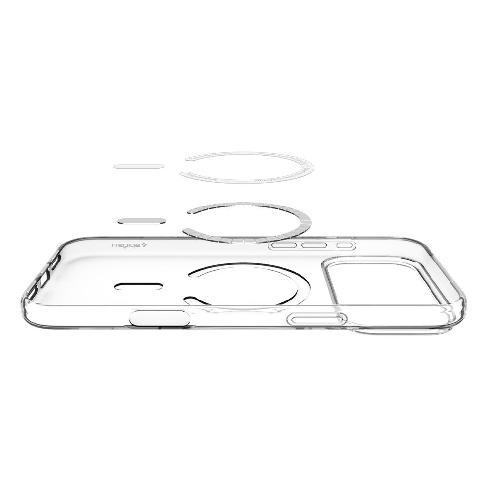 Puzdro MagSafe pre Apple iPhone 17 Pro Max, Spigen, Liquid Crystal, Biela ACS10394