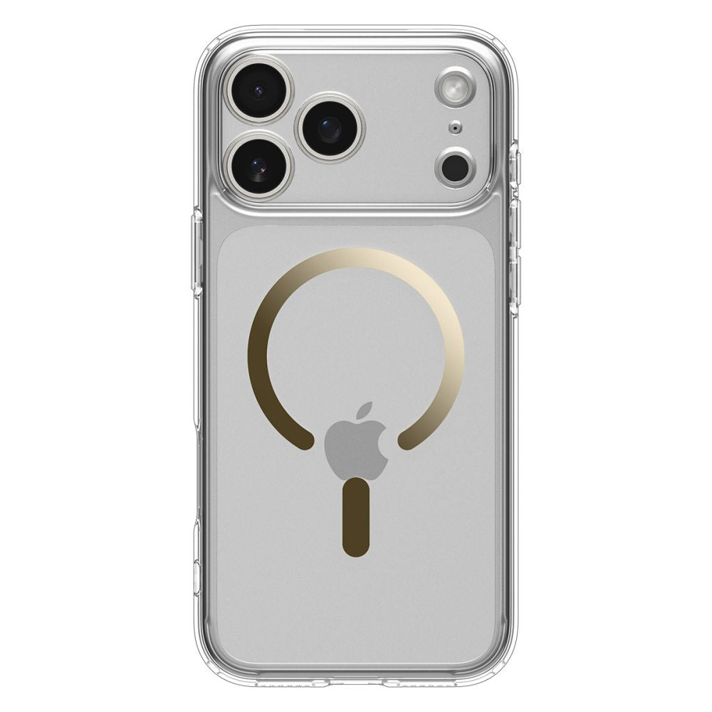 Puzdro MagSafe pre Apple iPhone 17 Pro Max, Spigen, Ultra Hybrid, Priehľadné Zlaté