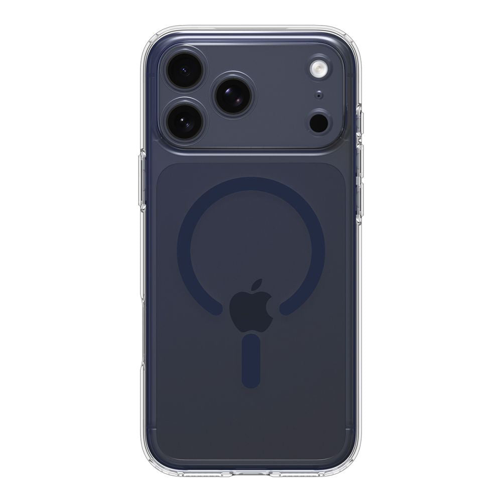 Puzdro MagSafe pre Apple iPhone 17 Pro Max, Spigen, Ultra Hybrid, Transparentné Námornícka Modrá ACS11108